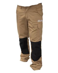 PANTALON MULTIPOCHES STRETCH CAMEL AVEC RENFORTS GENOUX (T36)