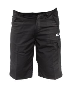 BLACK STRETCH MULTI-POCKET SHORTS (S48)