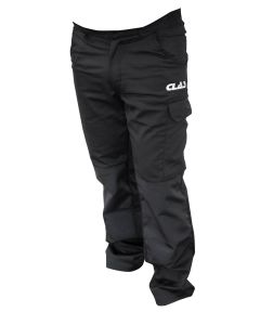 SCHWARZE STRETCH-MULTI-POCKET-HOSE MIT KNIEVERSTÄRKUNG (S50)