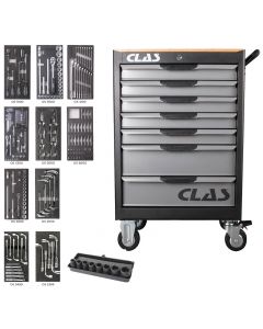 7 DRAWERS + 207 TOOL ROLLER CABINET