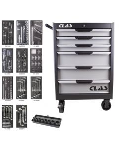 6 DRAWERS + 207 TOOL ROLLER CABINET